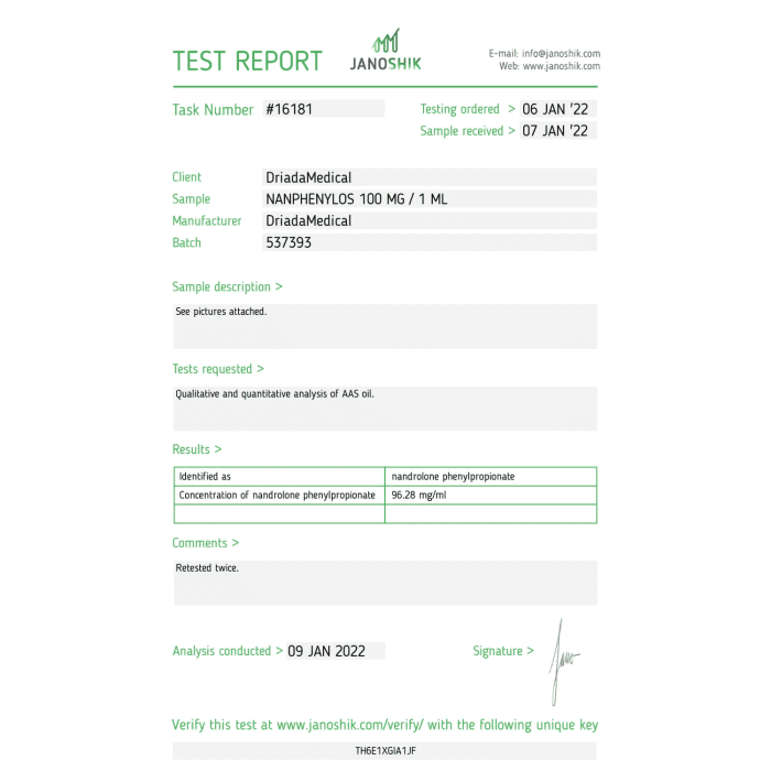 Driada Medical Phenylpropionat