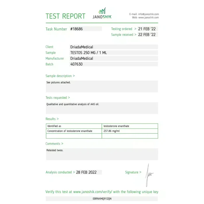 Driada Medical Testos 250
