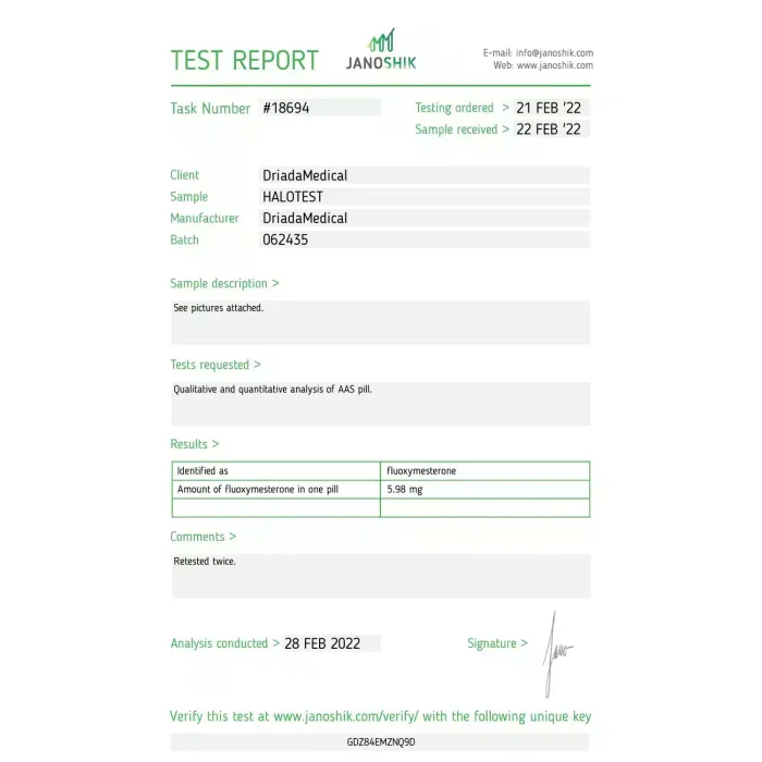 Driada Medical Halotest